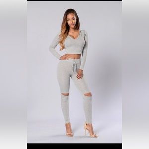 Fashion Nova international hoodie matching set NWT